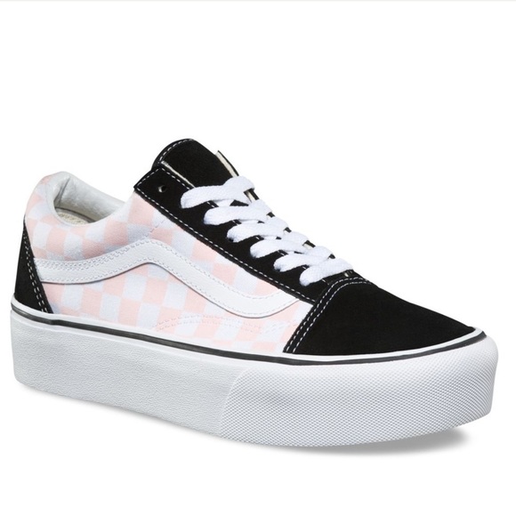 Vans Shoes - Vans old school pastel checkered platform shoes
